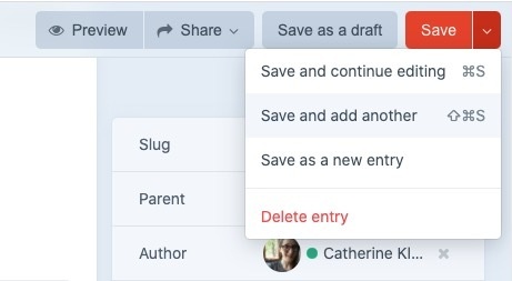 Save Menu options in Craft CMS