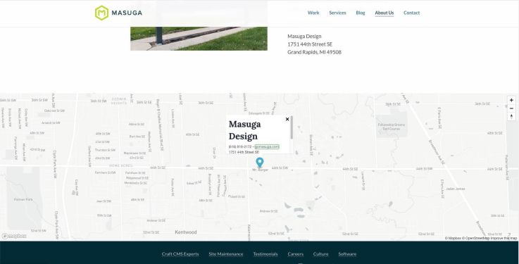 Mapbox map with default marker