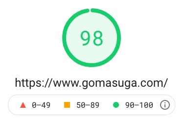 Page Speed 98 on desktop